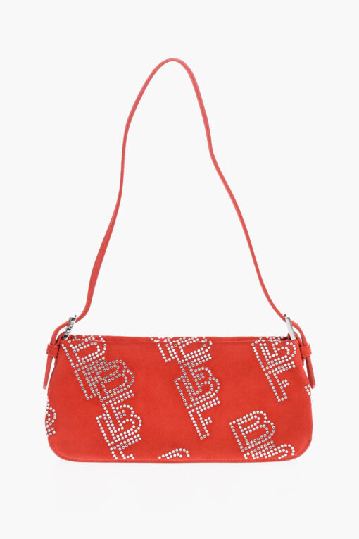 By Far Rectangular Shoulder Bag With Crystals