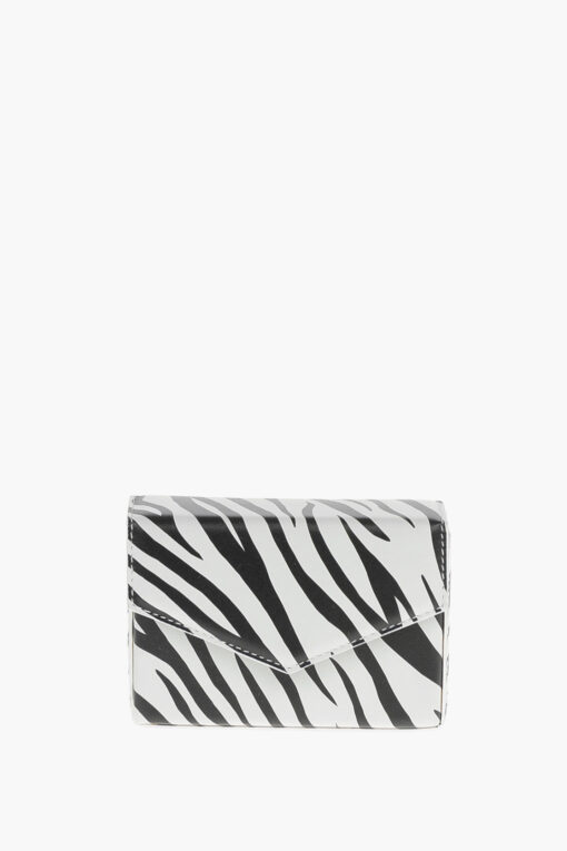 Amina Muaddi Zebra-printed Soft-leather Johana Mini Pochette